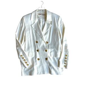Free People Olivia Blazer in Ivory Size Small